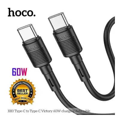 Hoco X83 60W Type-C to C charging data cable 1m